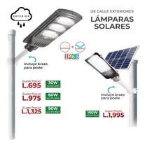 Comprar Lampara Led Solar (60 Watts) Con Sensor De Movimiento