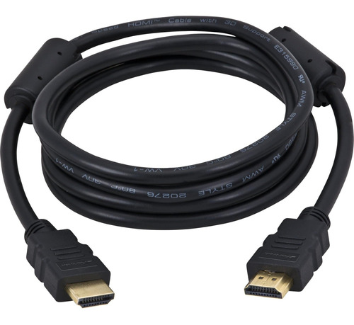 Cabo Hdmi X Hdmi 2.0 4k 5m Conector Dourado Hd205 - Fortrek