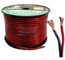 Cable Paralelo Corneta/video Rojo Y Negro 2 X 16 Sonido