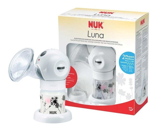 Sacaleche Electrico Nuk Luna Con Mamadera De 150 Ml