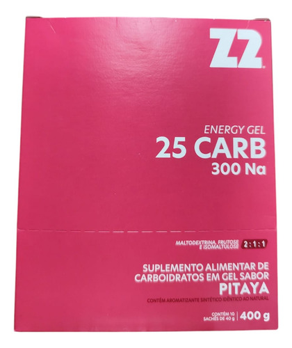 Gel Z2 Sabor Pitaya Kit Com 10 Sachês Da Z2foods