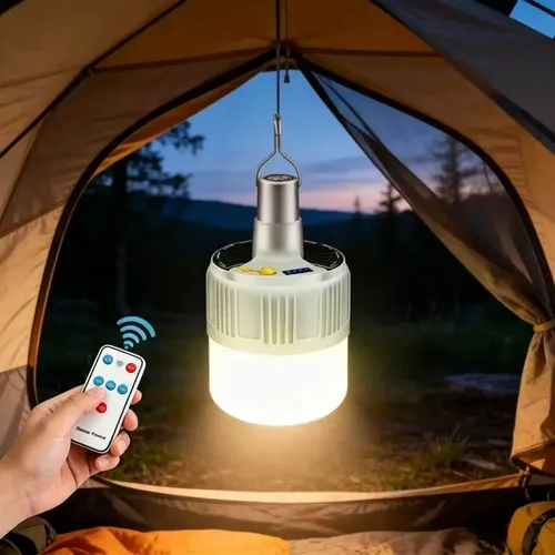Lâmpada Camping Lampião Led Potente Recarregável