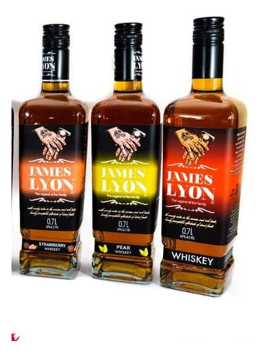 Whisky  James Lyon Mix Promoción 3 Variedades De 700cc C/u