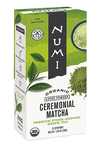 Numi Organic Tea Ceremonial Matcha, 30 Grams Per Box (pack O