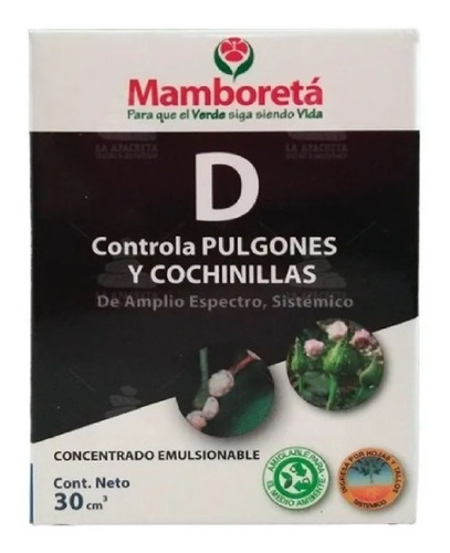 Mamboreta D Pulgones Y Cochinillas 30cc Amplio Espectro 