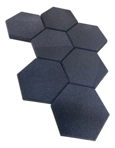 Espuma Acústica Hexagonal C/10 Und 30cm X 3,5cm Lisa