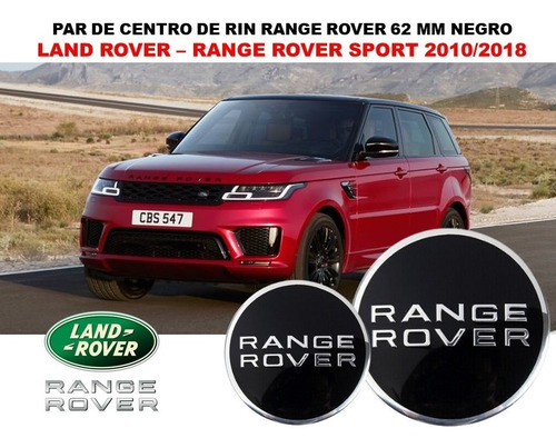 Par De Centros De Rin Range Rover Sport 2010-2018 62 Mm