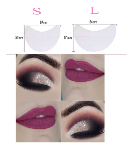 100 Protectores De Sombra De Ojos Desechables Para Aplicació