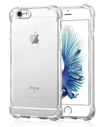Funda Case Transparente iPhone 6s 7 8 Plus X R 11 12 Pro Max