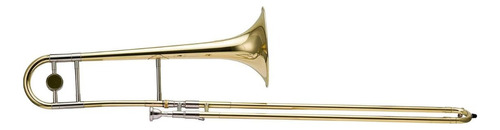 Trombone De Vara Bb Sí Bemol Harmonics Hsl-700l Laqueado Cor Dourado