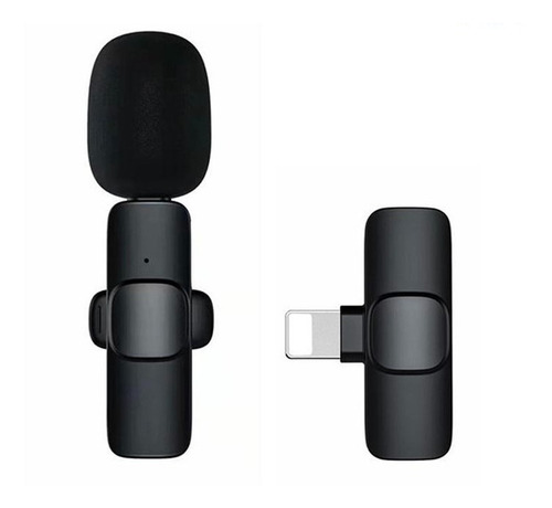 Imagen 1 de 2 de Microfono Lavalier Inalambrico Doble iPhone Lighting Tipo C
