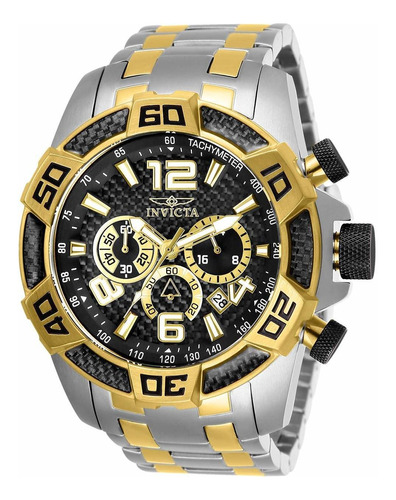 Reloj Hombre Invicta 25856 Cuarzo Pulso Bicolor En Acero