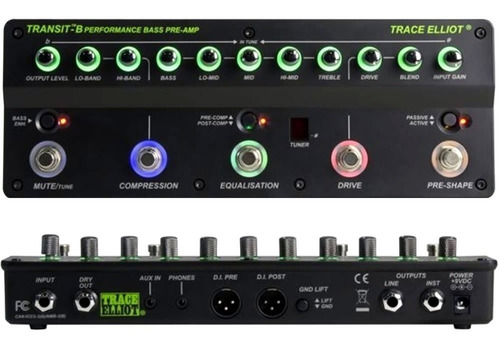 Imagen 3 de 8 de Preamplificador Bajo Efectos Peavey Transit B Trace Elliot