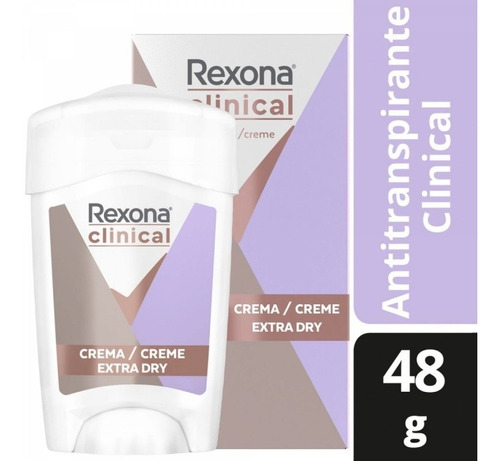 Rexona Crema Clinical Extra Dry  Deo Fem Antitran 48 Gr