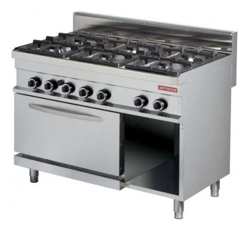 Cocina 6 Hornallas, Horno A Gas Arisco