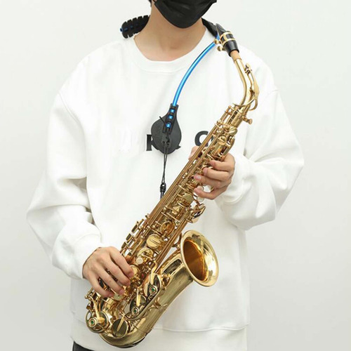 Correia De Saxofone Universal Ajustável Leve Para Sax Azul