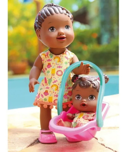Imagem 5 de 7 de Boneca Tal Mãe Tal Filha Negra My Little Colection Divertoys