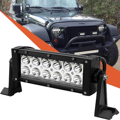 Faro Auxiliar Led 12 Led 36w Cuadrado Off Road Cuatri 4x4