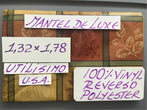 Mantel-de Luxe-utilisimo-1,78m X 1,32m-rectangular-usa-nuevo