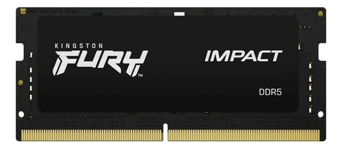 Memoria RAM Fury Impact gamer color negro  64GB 2 Kingston KF548S38IBK2-64