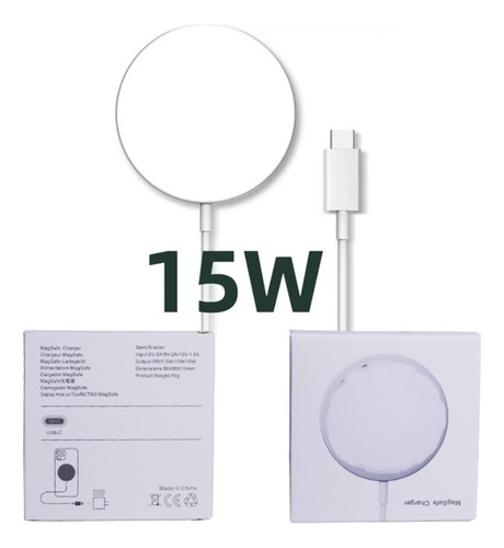 Cargador Inalámbrico Magnético 15w Para iPhone 12/ 13/ 14/15