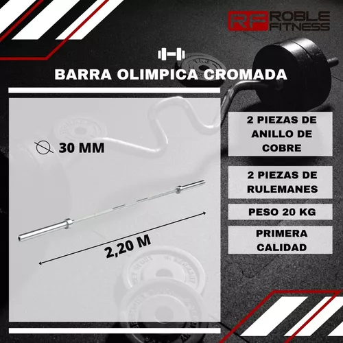 BARRA OLIMPICA DE 2.20 MTS
