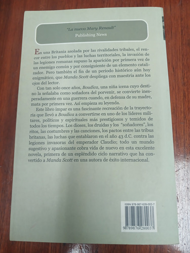 Manda Scott- El Sueño Del Aguila- Boudica- Edhasa-tapa Dura (Usado)