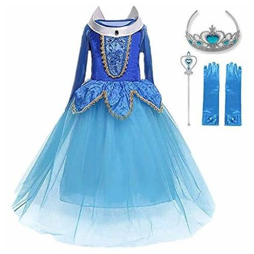 Dh Belleza Durmiente Princesa Fiesta Niñas Vestido Ldnfg