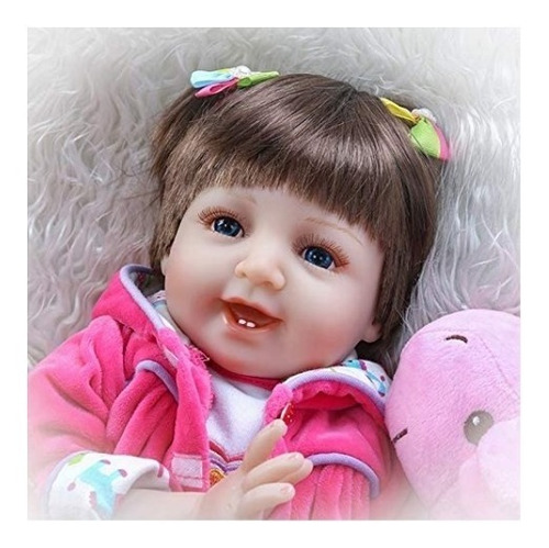 Imagen 6 de 6 de Bebe Reborn Realista De Silicona Y Algodón 55cm