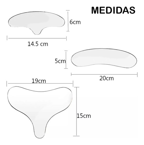 Parches Silicona Antiarrugas Reutilizables Faciales