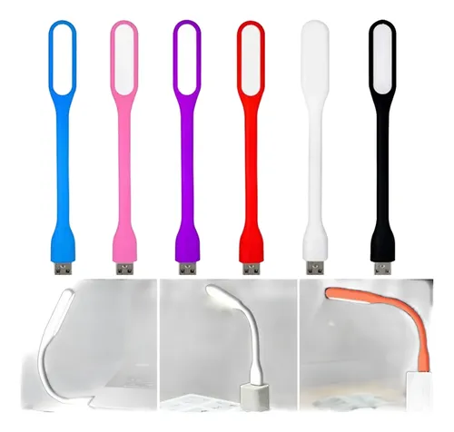 Pack 2 Luz Led Mini Portatil Usb Flexible Lampara Usb Led