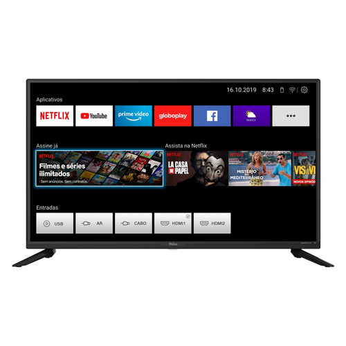 Imagem 2 de 6 de Smart Tv Philco 39'' Ptv39g65 Hd Led Wifi Netflix