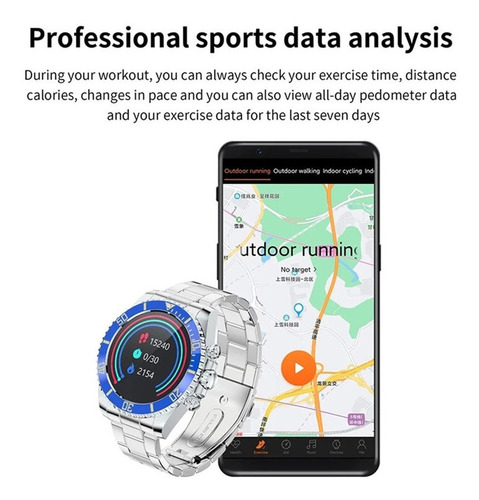 Imagen 6 de 9 de Reloj Inteligente De Llamadas Bluetooth Para Huawei iPhone A