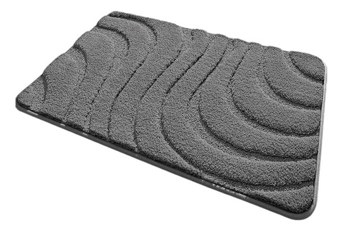 Alfombra De Baño, Alfombra De 50cmx80cm Gris Oscuro