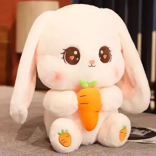 Cute Large Rabbit With Carrot Plush 30cm. Hai | MercadoLivre