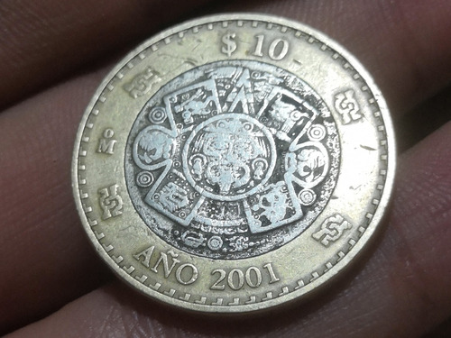 Moneda Convorativa De $10 Del Año 2001