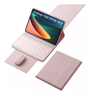 Capa+teclado Iluminado+mouse Para Galaxy Tab S9 Fe 10.9 Ç