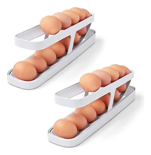 Bandeja Organizadora De Huevos Para Refrigerador De 2 Capas
