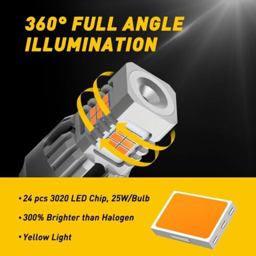 3000k Led Turn Signal Blinker Light Bulbs 7440 7441 7444 Bbv