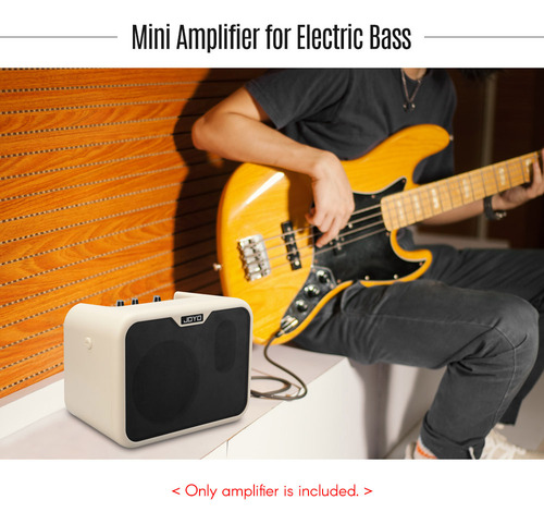 Mini Amplificador De Bajo Eléctrico Portátil Ma-10b De Doble