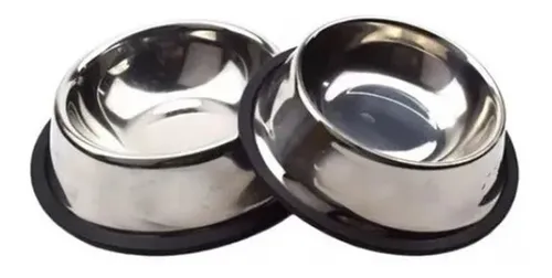 Plato Comedor Bebedero Metálico 18 Cm Perros O Gatos