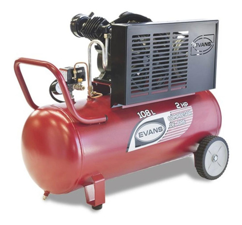 Imagen 1 de 1 de Compresor de aire eléctrico Evans E13VME200-108 monofásico rojo 120V/220V