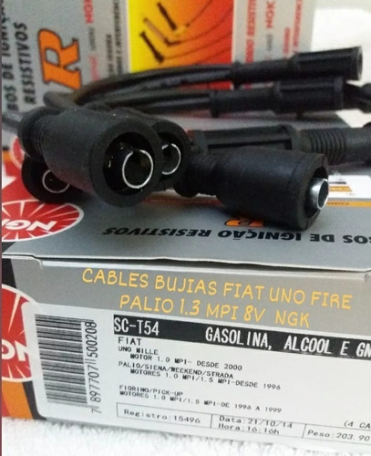 Cables Bujias Fiat Uno Fire Palio 1.3 Mpi 8v  Ngk