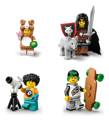 Série 27 de minifiguras LEGO® (pacote com 6) 66795; pacote múltiplo de bonecos surpresa colecionáveis