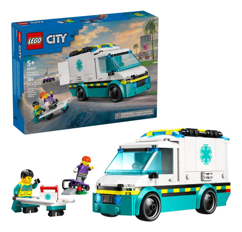 Juguete De Ambulancia De Emergencia De Lego City Juguete Y 5
