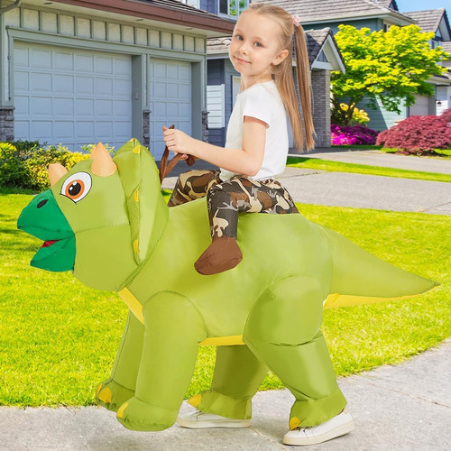 Goosh Disfraz De Dinosaurio Inflable Disfraz De Triceratops
