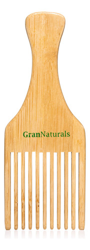 Grannaturals Peine De Madera Y Afro-pick  Herramienta Pa.