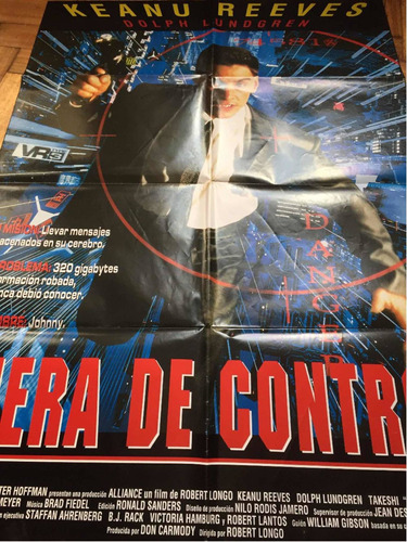 Poster Fuera De Control Con Keanu Reeves Original