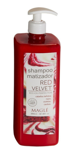 Shampoo Matizador Red Velvet Maglé 960 Ml Fcia Don Bosco
