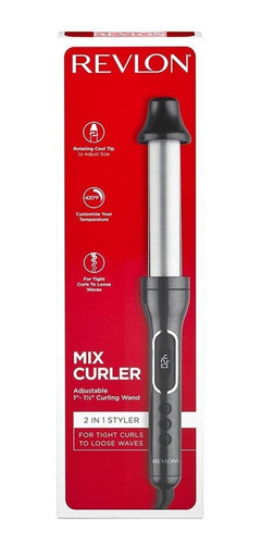 Rizadora Cerámica Ajustable Para Cabello Revlon Rvir1183la1